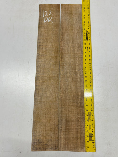 Figured Flame Mango Dreadnought Guitar Back and Side Set #122 - Exotic Wood Zone