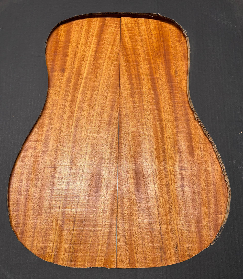 Flame Genuine Mahogany Dreadnought Guitar Back & Side Set #1064
