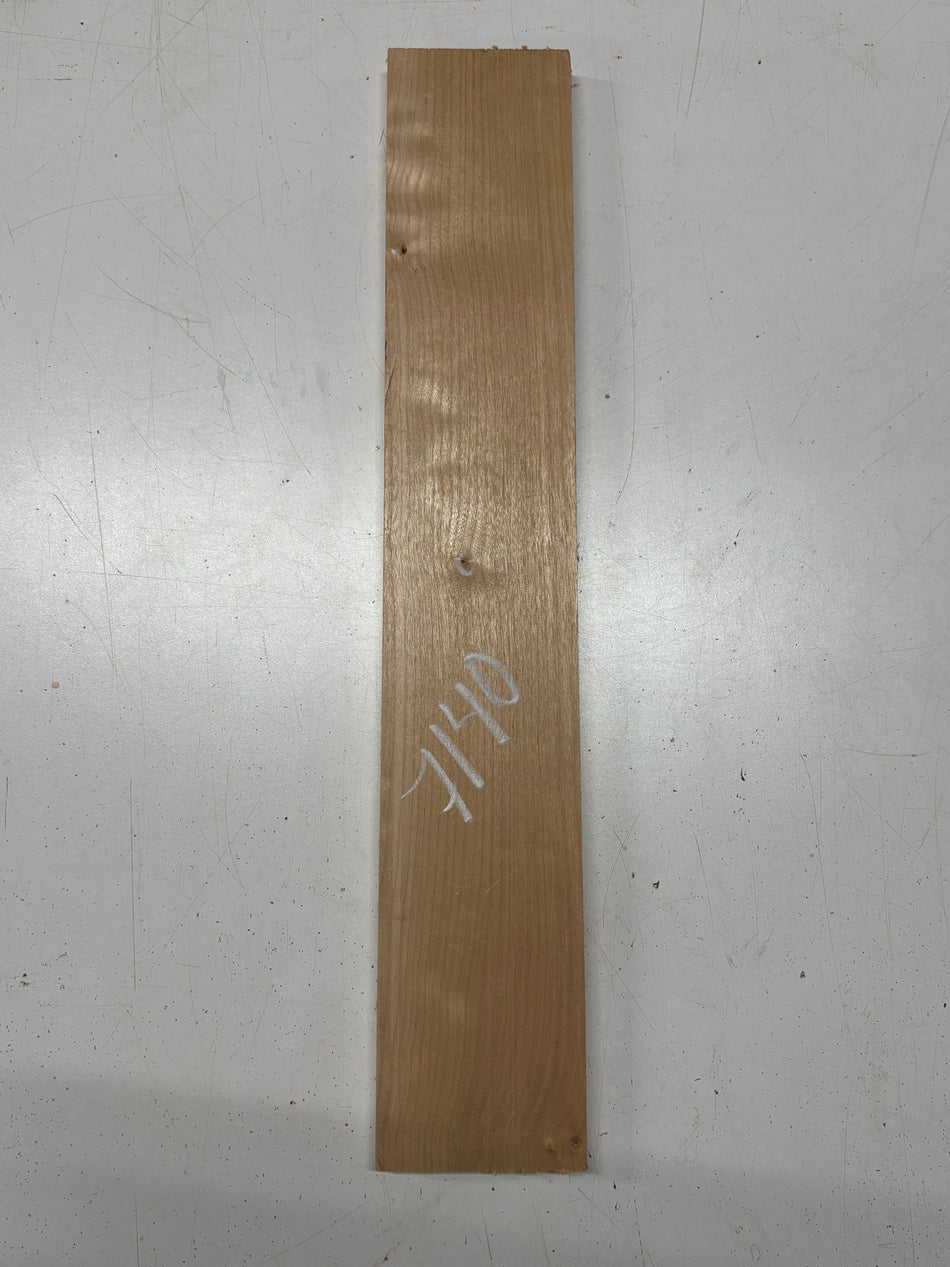 1 Piece, Quilted Maple Thin Stock Lumber 22"x3-7/8"x3/4"#7140 - Exotic Wood Zone