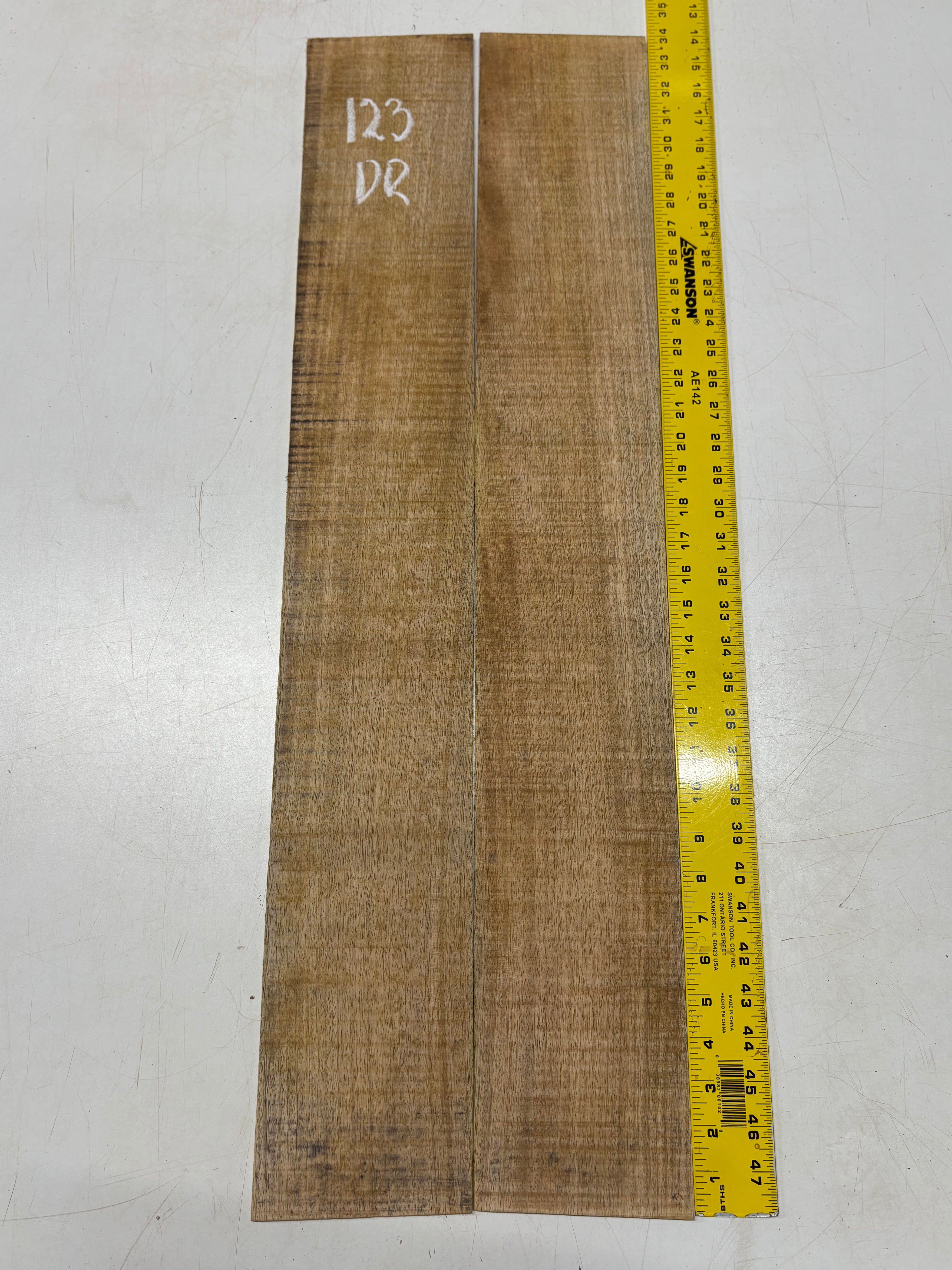 Figured Flame Mango Dreadnought Guitar Back and Side Set #123 - Exotic Wood Zone