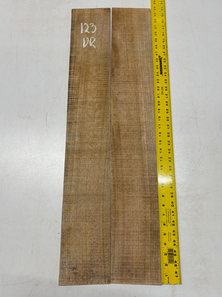 Figured Flame Mango Dreadnought Guitar Back and Side Set #123 - Exotic Wood Zone