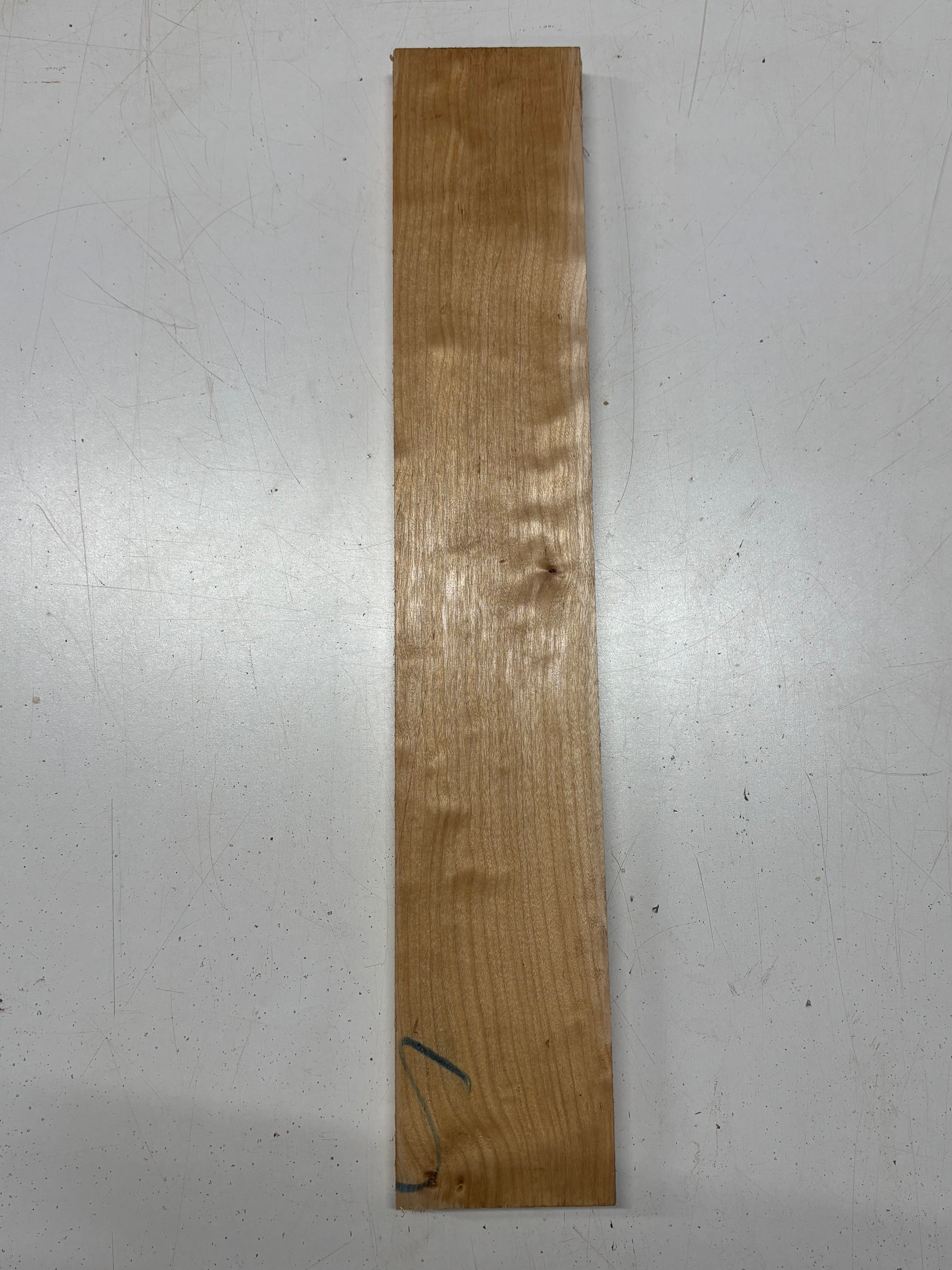 1 Piece, Quilted Maple Thin Stock Lumber 22"x3-7/8"x3/4"#7140 - Exotic Wood Zone