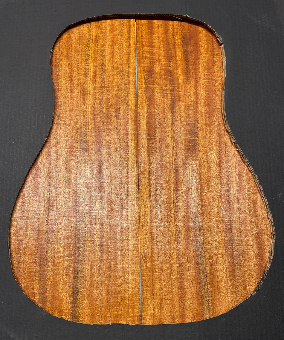 Flame Genuine Mahogany Dreadnought Guitar Back & Side Set #1065