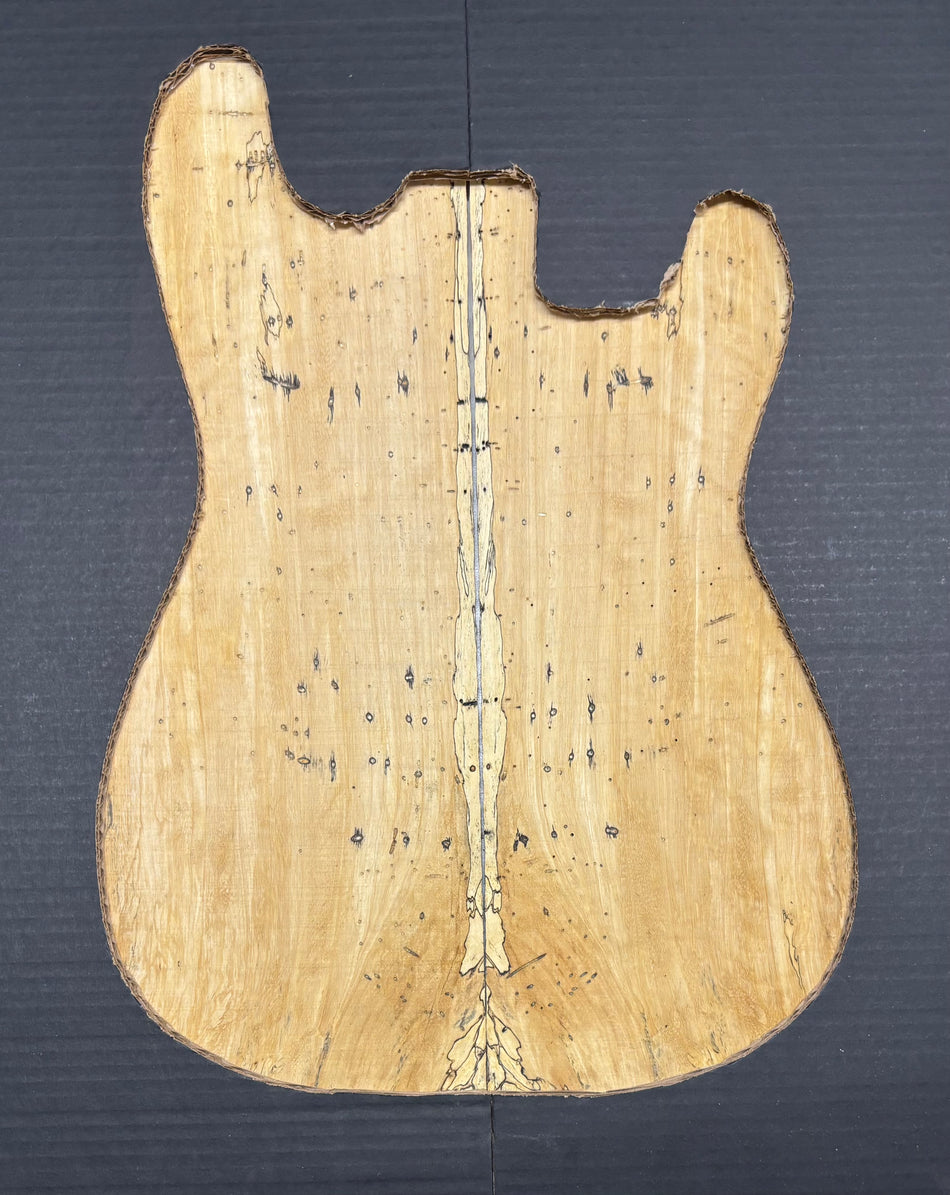 Spalted Tamarind Guitar Drop Top 22" x 7-3/8" x 3/8" #538