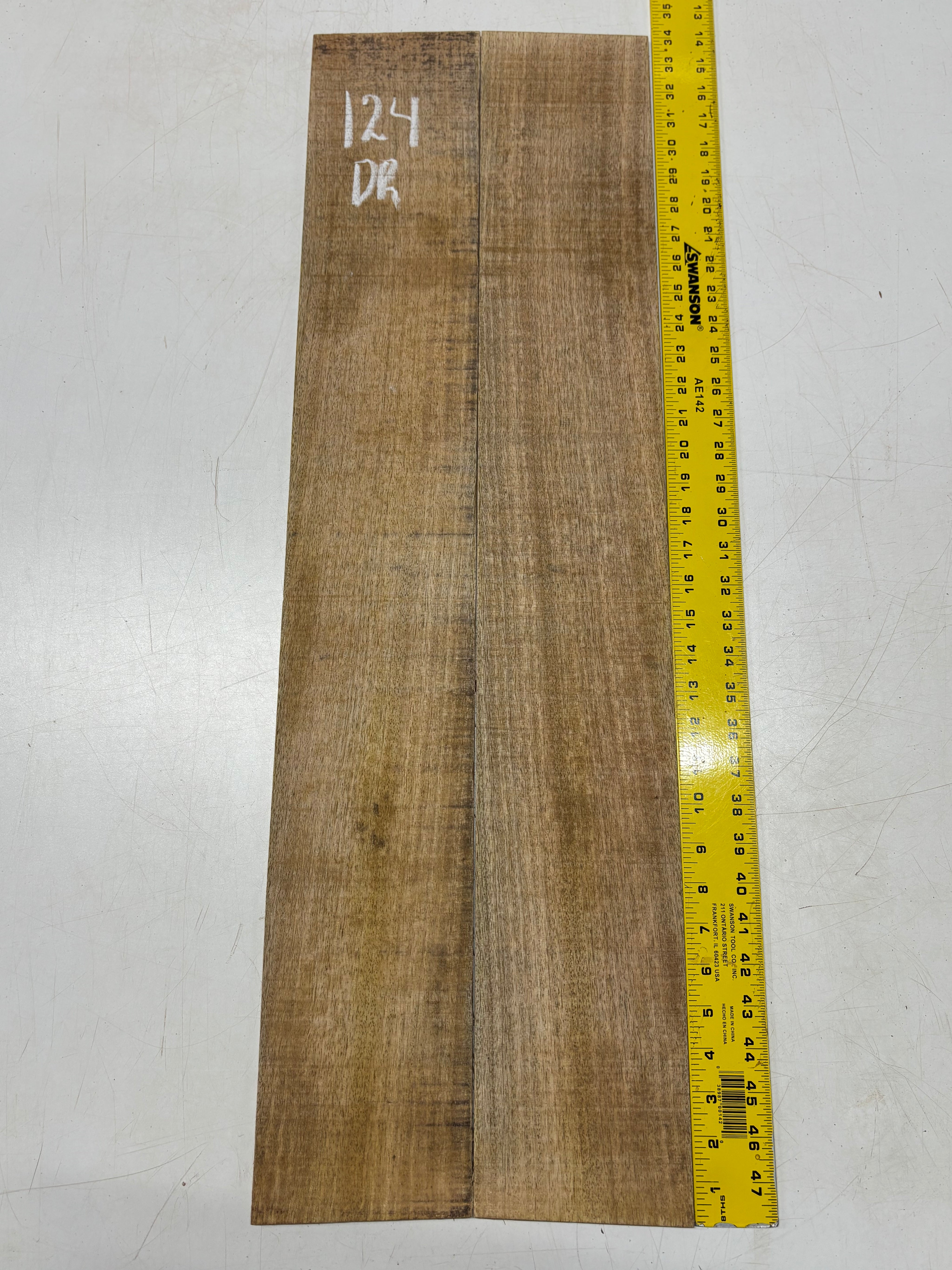 Figured Flame Mango Dreadnought Guitar Back and Side Set #124 - Exotic Wood Zone