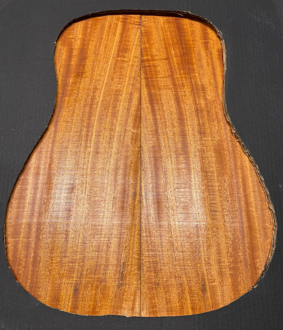 Flame Genuine Mahogany Dreadnought Guitar Back & Side Set #1066
