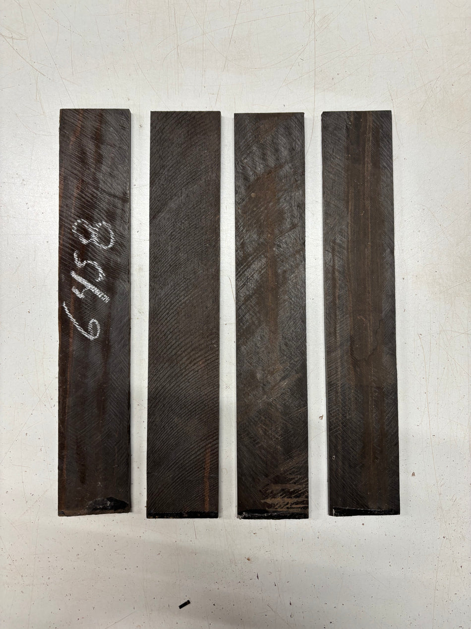 4 Pack, Indian Ebony Thin Stock Lumber 12"x2"x1/4" #6458