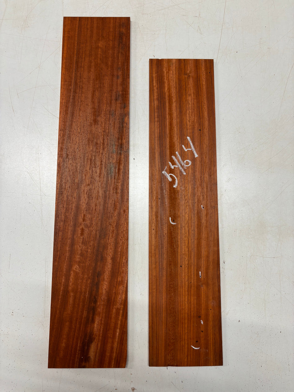 2 Pack, Padauk Thin Stock Lumber 21" x 4-3/4" x 1/4"  , 24" x 5" x 1/4" #5464