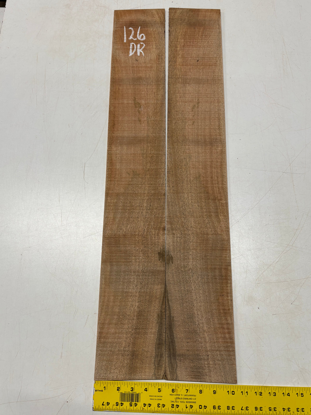 Figured Flame Mango Dreadnought Guitar Back and Side Set #126 - Exotic Wood Zone