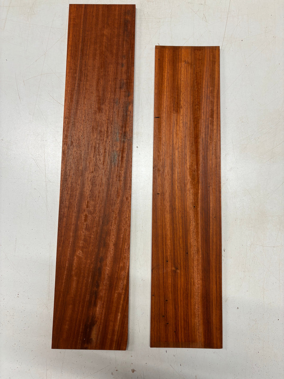 2 Pack, Padauk Thin Stock Lumber 21" x 4-3/4" x 1/4"  , 24" x 5" x 1/4" #5464