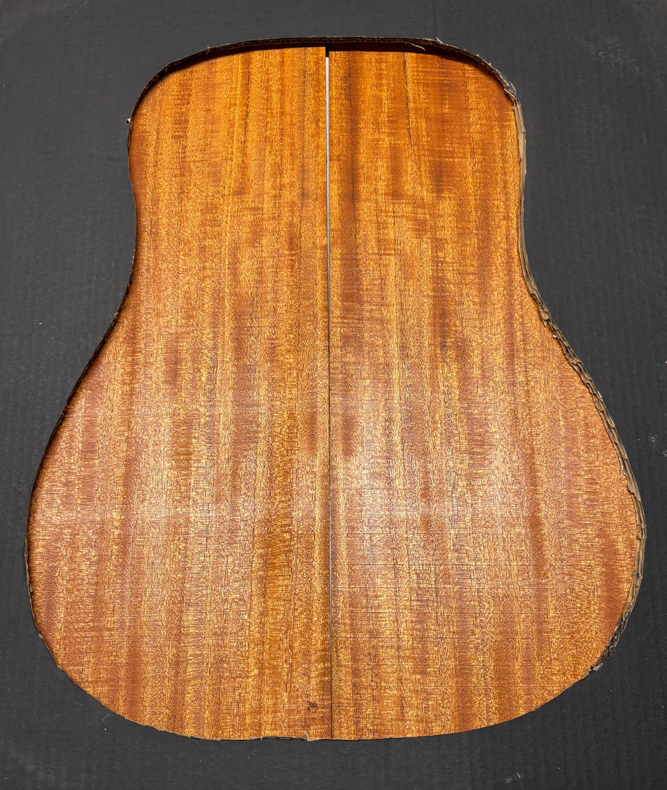 Flame Genuine Mahogany Dreadnought Guitar Back & Side Set #1068