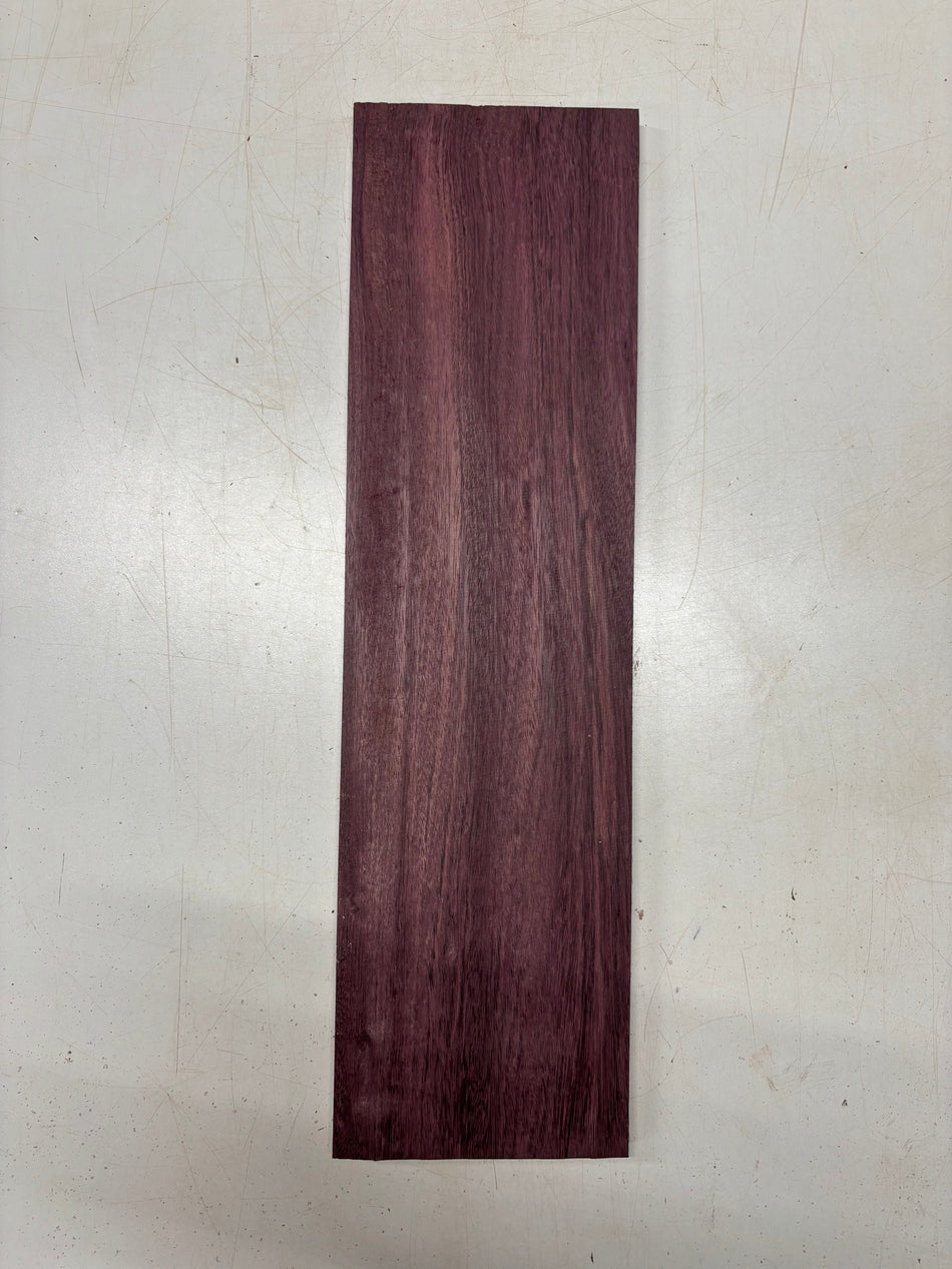 1 Piece, Purpleheart Thin Stock Lumber 21" x 5-1/2" - 6" x  3/8" #5465
