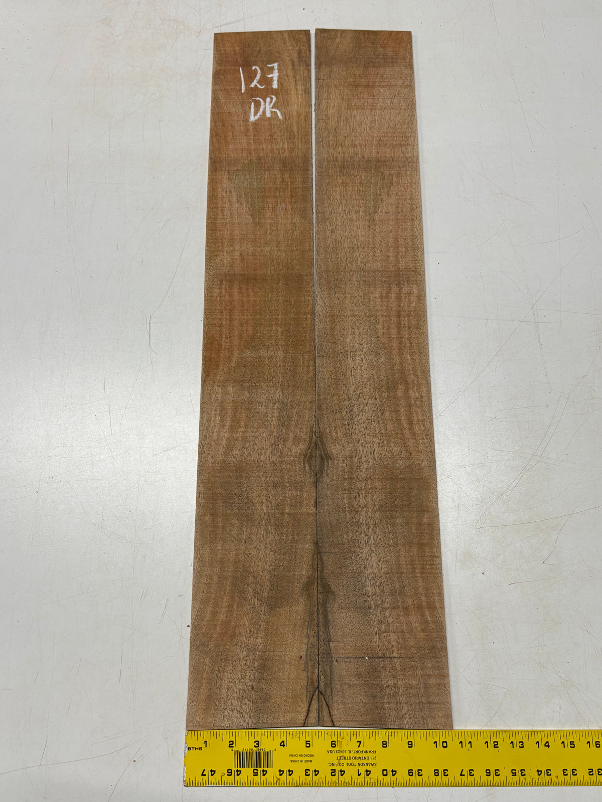 Figured Flame Mango Dreadnought Guitar Back and Side Set #127 - Exotic Wood Zone