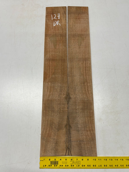 Figured Flame Mango Dreadnought Guitar Back and Side Set #127 - Exotic Wood Zone