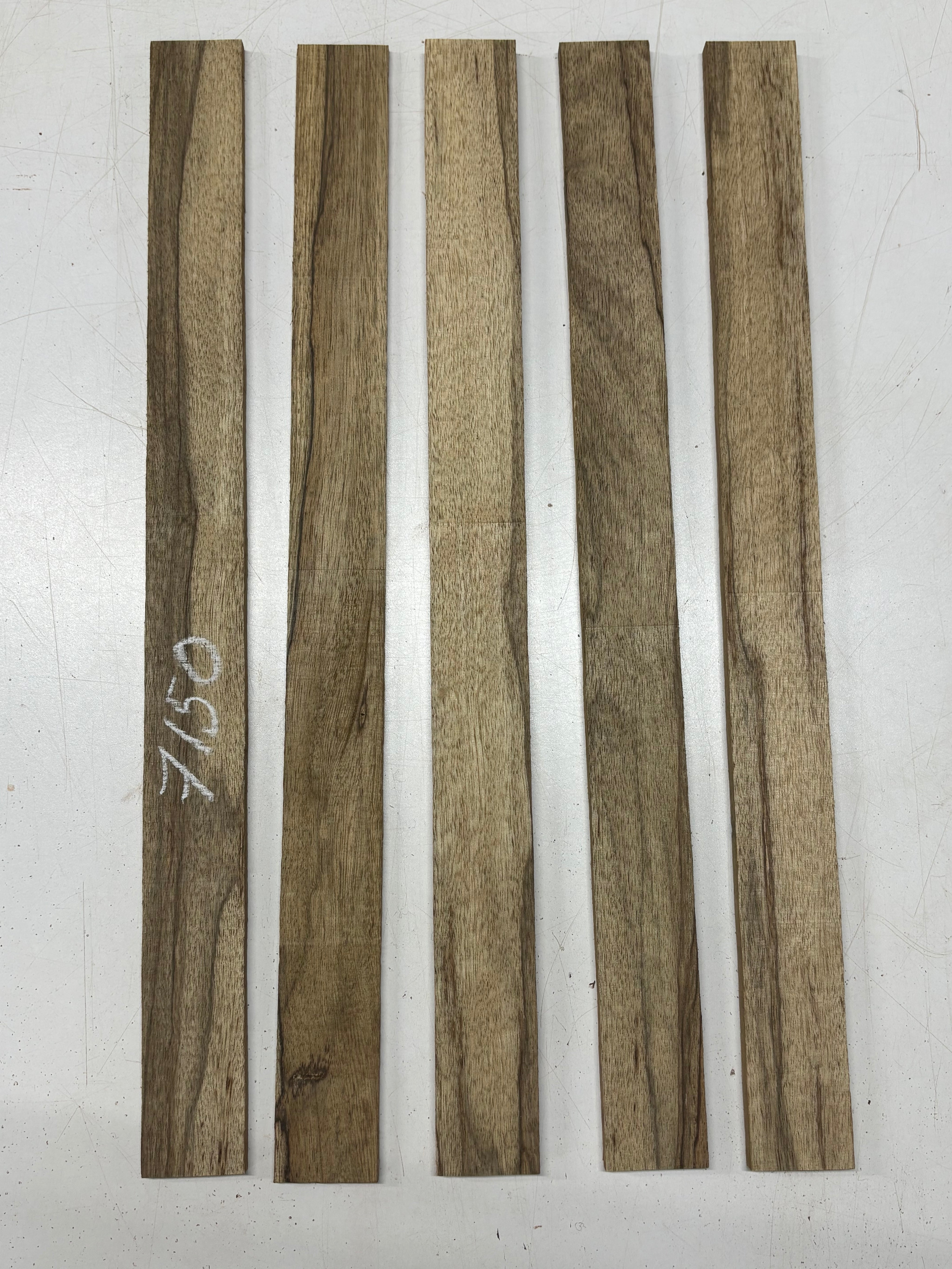 5 Pack, Black Limba Thin Stock Lumber 24"x2"x3/16" , 24"x2"x3/8" , 24"x2"x1/2"#7150 - Exotic Wood Zone