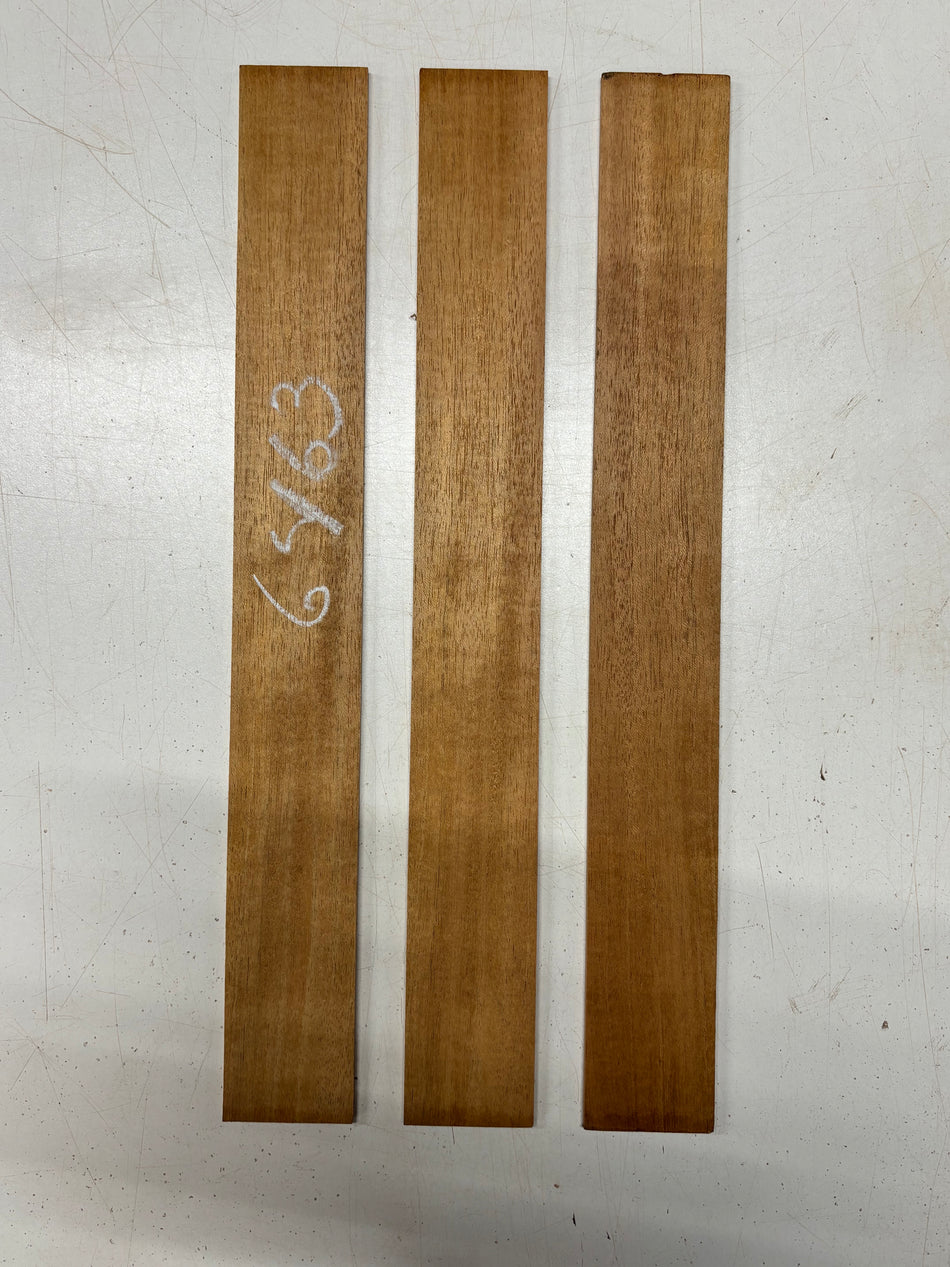 3 Pack, Mahogany Thin Stock Lumber 16"x2"x1/8"#6463