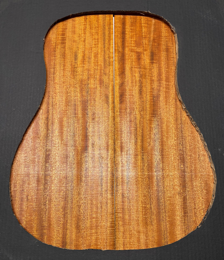Flame Genuine Mahogany Dreadnought Guitar Back & Side Set #1069