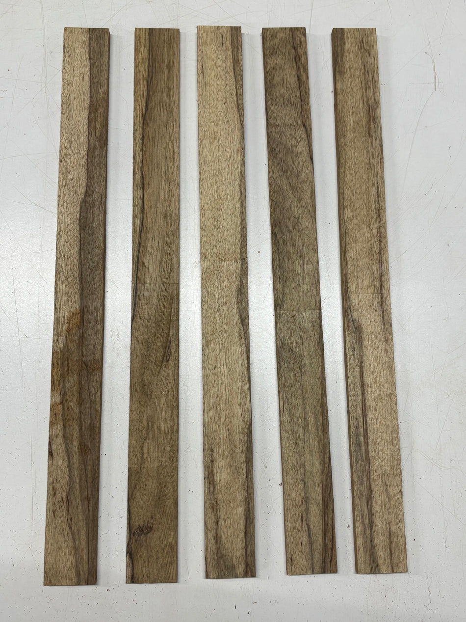 5 Pack, Black Limba Thin Stock Lumber 24"x2"x3/16" , 24"x2"x3/8" , 24"x2"x1/2"#7150 - Exotic Wood Zone