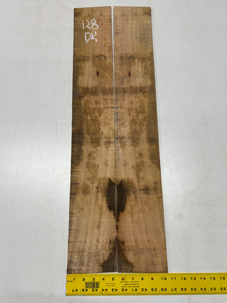Figured Flame Mango Dreadnought Guitar Back and Side Set #128 - Exotic Wood Zone