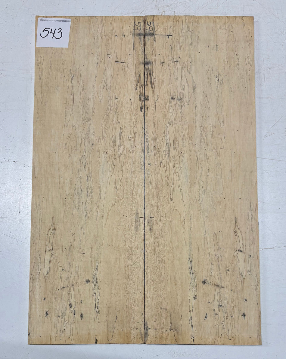 Spalted Tamarind Guitar Drop Top 22" x 7-3/8" x 3/8" #543