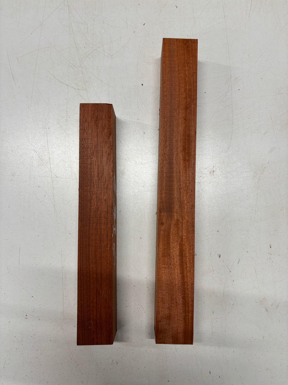 2 Pack, Padauk Turning Wood Blanks 16" x 2" x 1-3/4" x   , 12" x 2" x 1-3/4" #5469