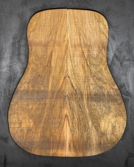 Figured Flame Mango Dreadnought Guitar Back and Side Set #129 - Exotic Wood Zone