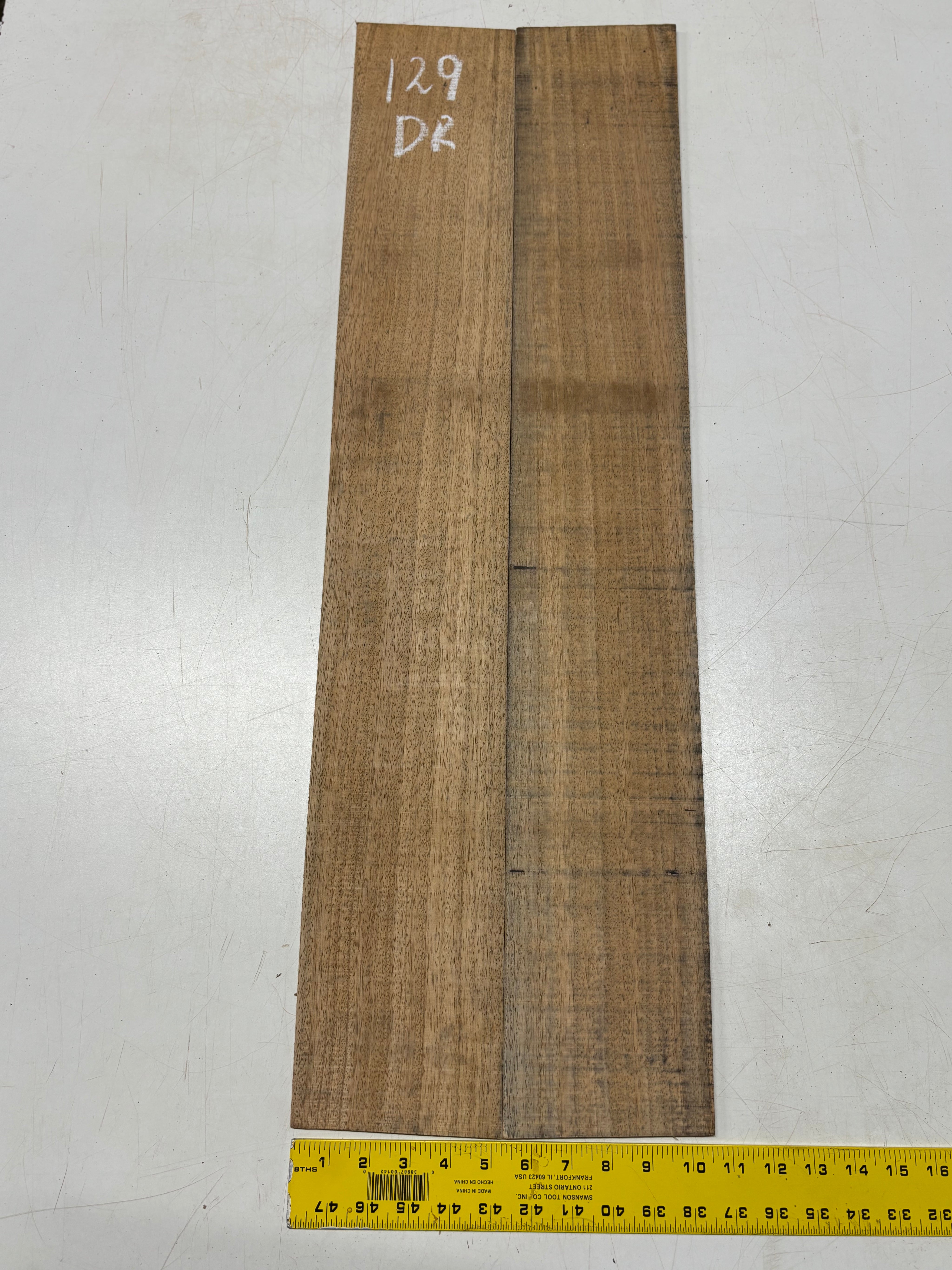 Figured Flame Mango Dreadnought Guitar Back and Side Set #129 - Exotic Wood Zone