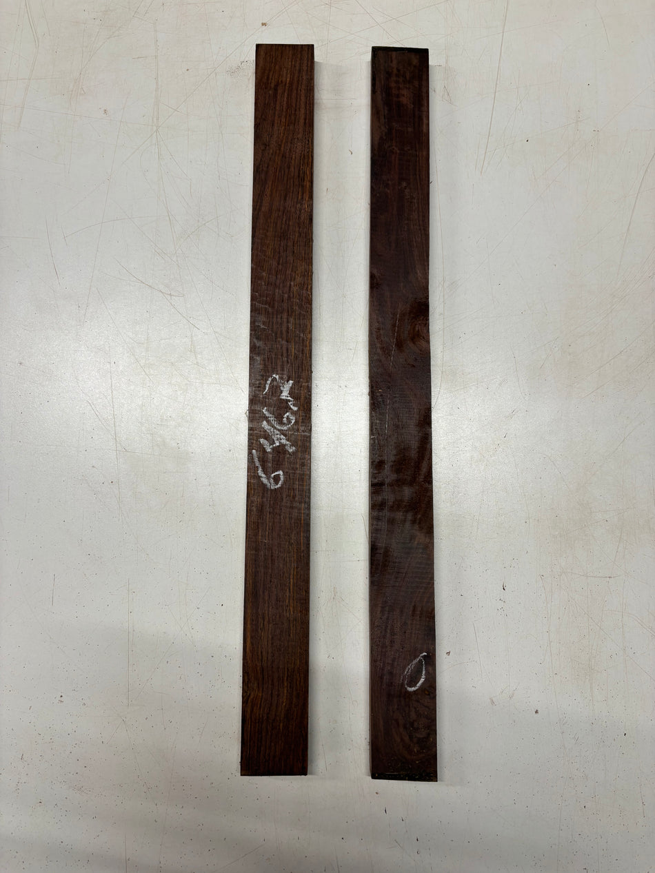 2 Pack, Indian Rosewood Thin Stock Lumber 24"x2"x3/4"#6467