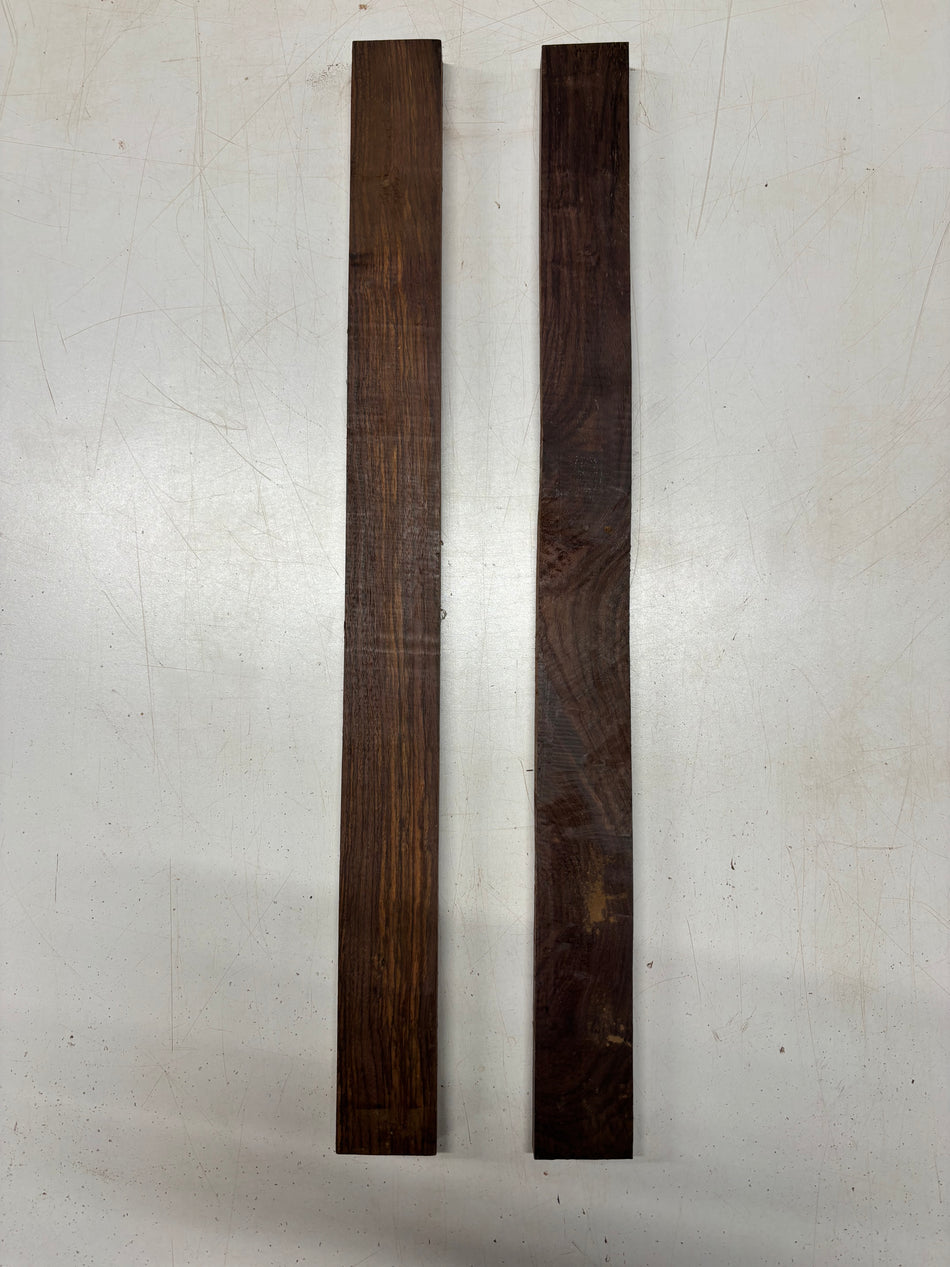 2 Pack, Indian Rosewood Thin Stock Lumber 24"x2"x3/4"#6467