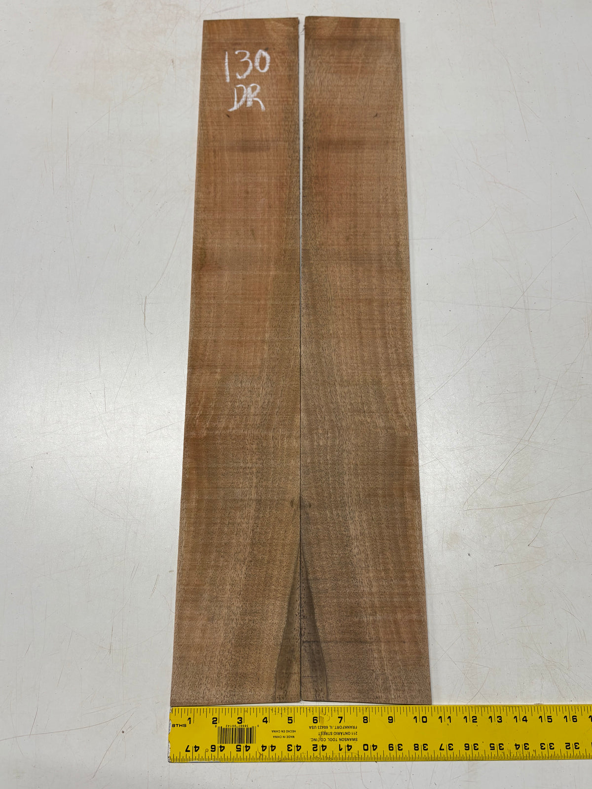 Figured Flame Mango Dreadnought Guitar Back and Side Set #130 - Exotic Wood Zone