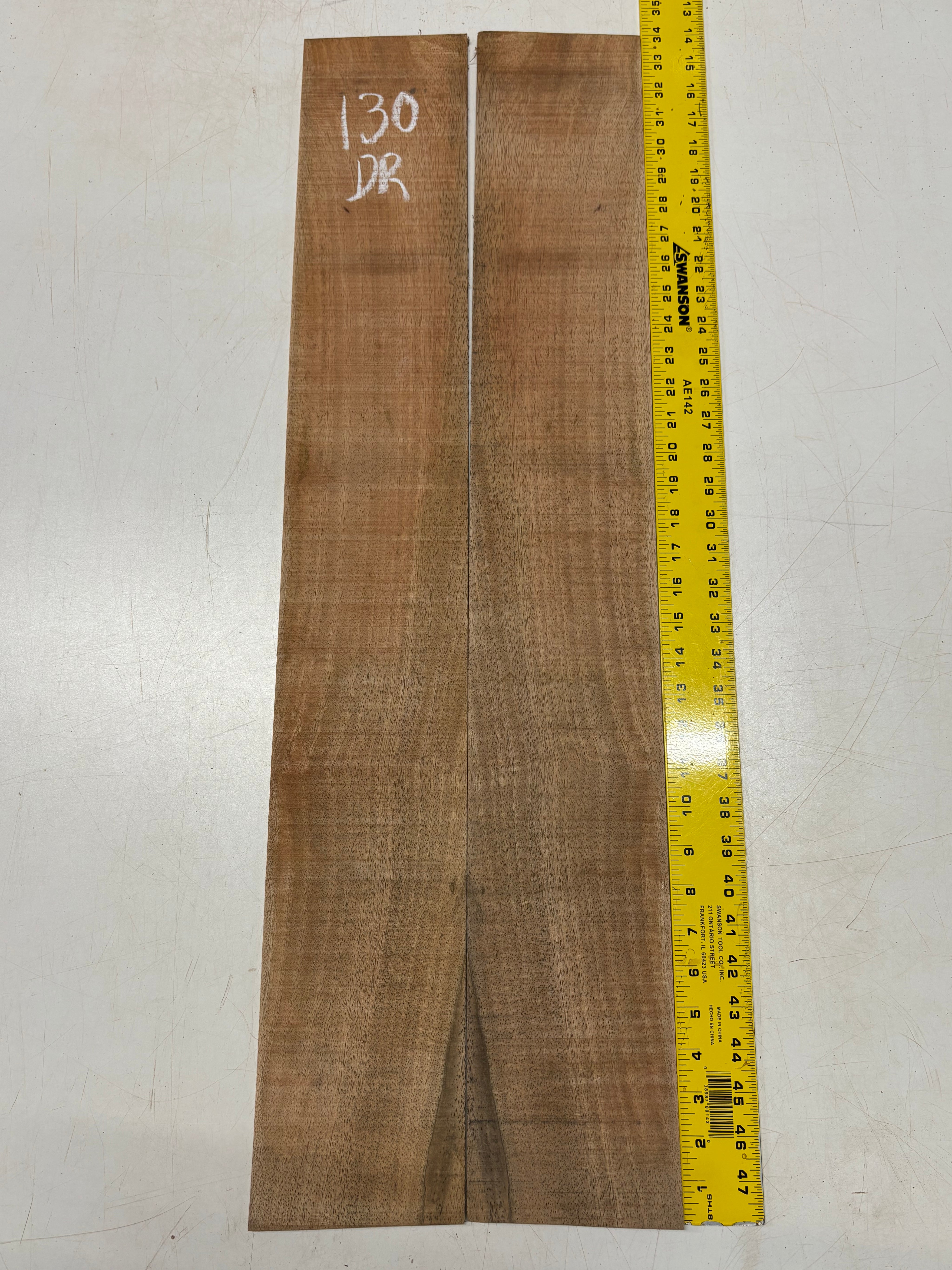 Figured Flame Mango Dreadnought Guitar Back and Side Set #130 - Exotic Wood Zone
