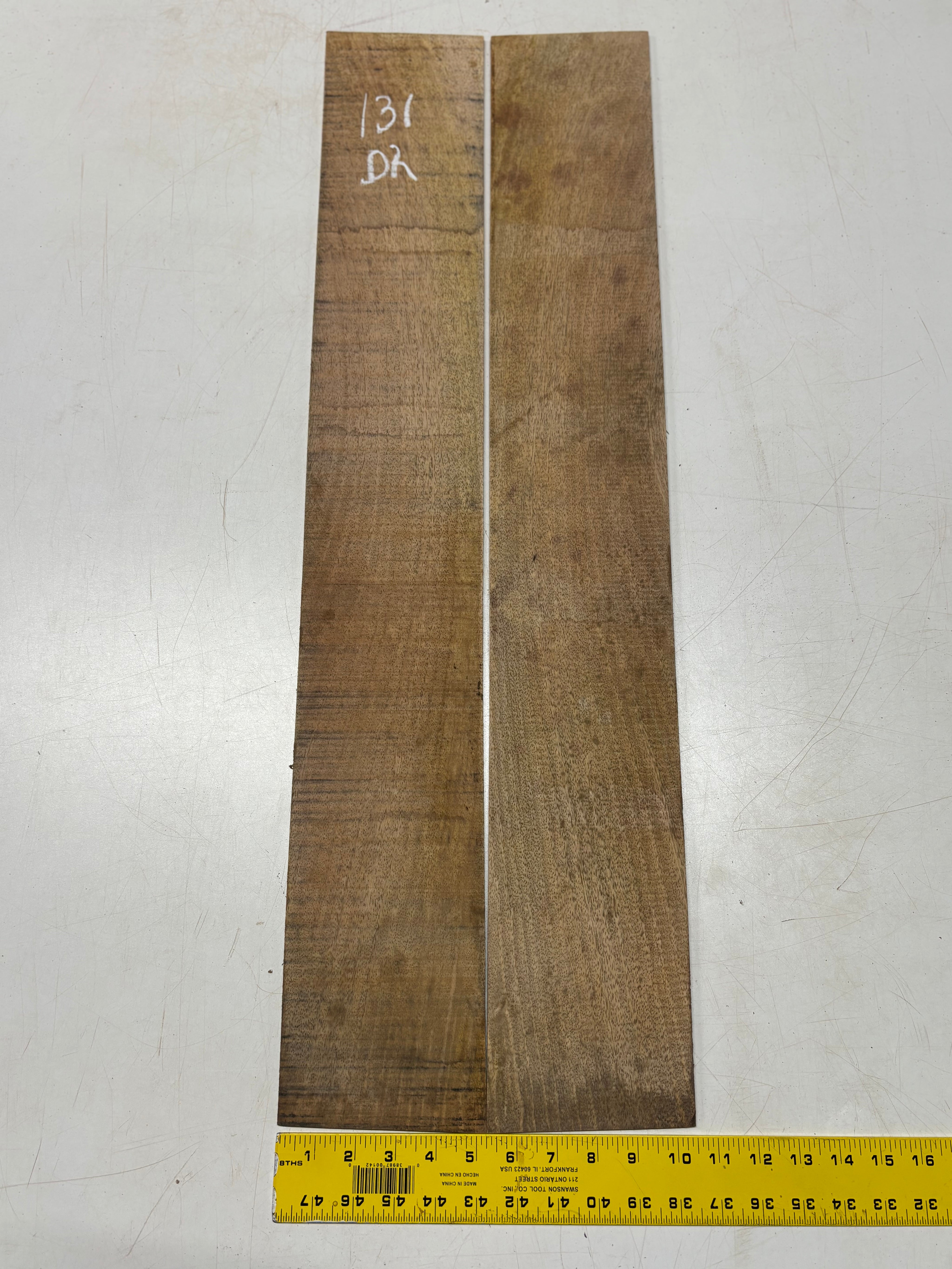 Figured Flame Mango Dreadnought Guitar Back and Side Set #131 - Exotic Wood Zone
