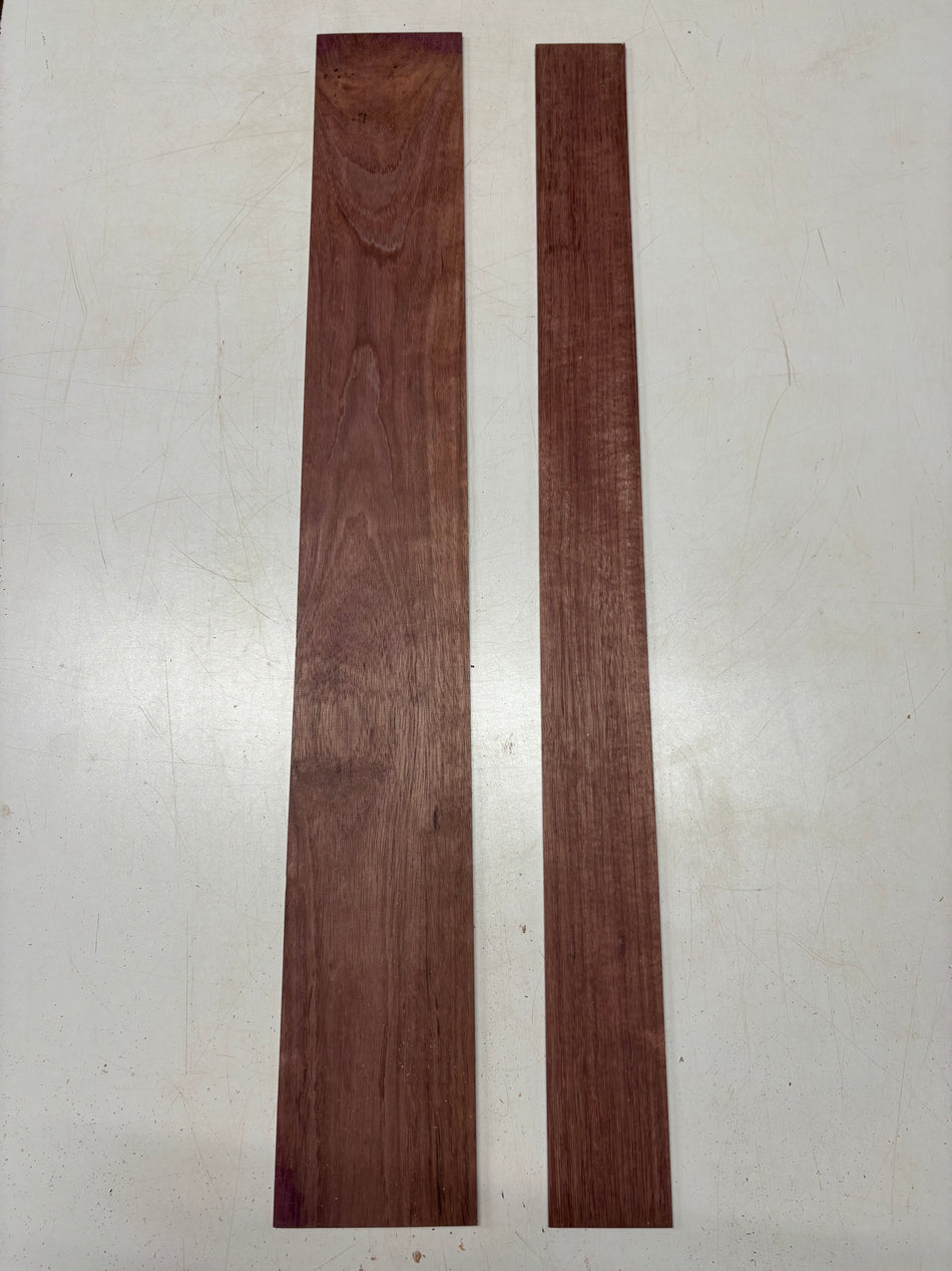 2 Pack, Purpleheart Thin Stock Lumber  37" x 5" x 1/8"  , 37" x 3" x 1/8" #5474