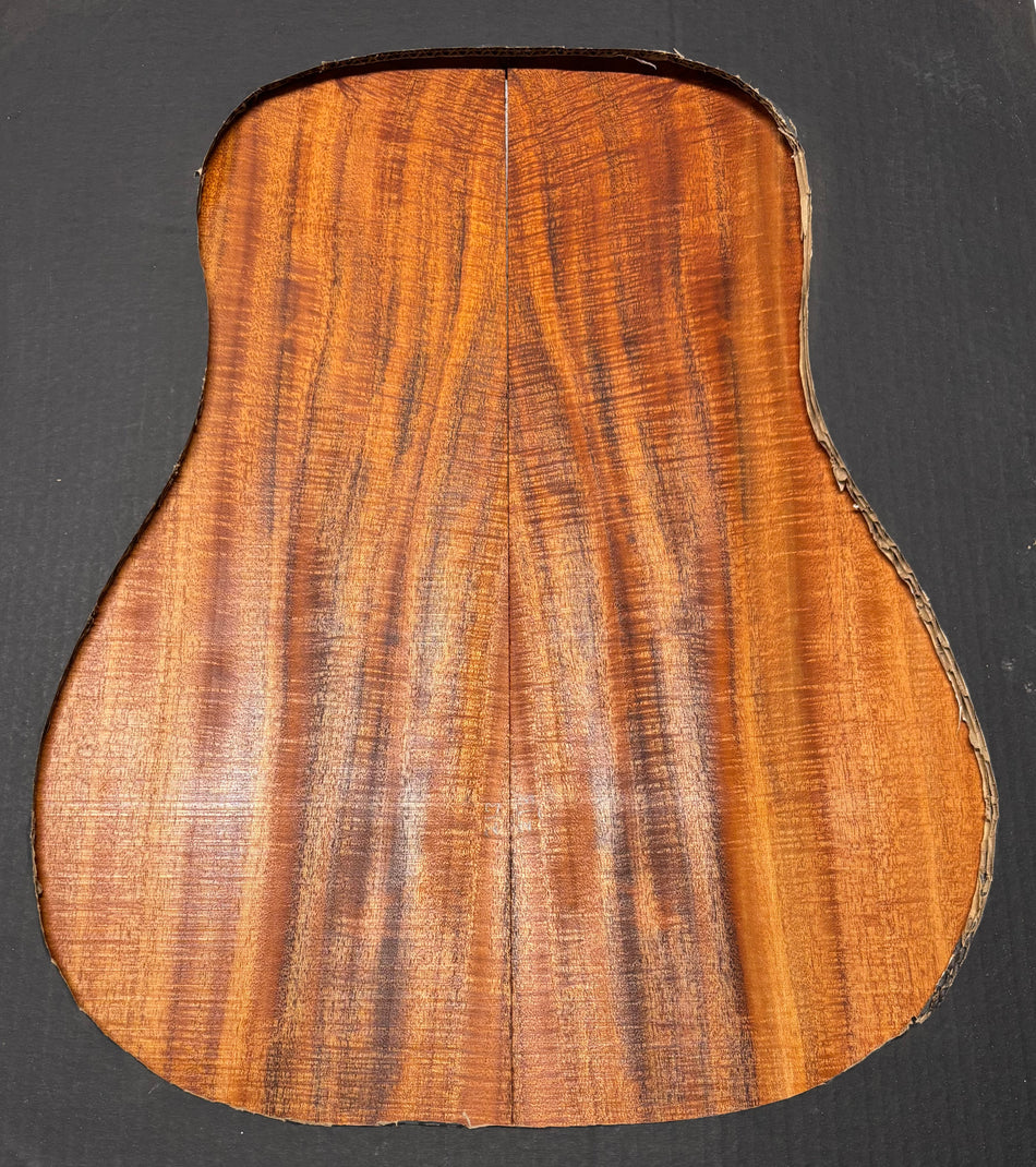 Waterfall Flame Mahogany Dreadnought Guitar Back Set #1081