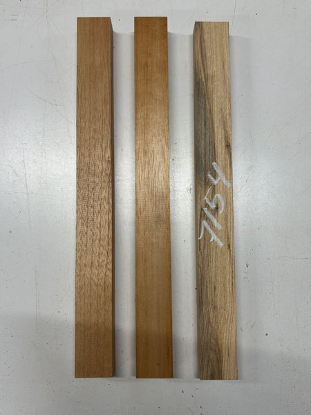3 Pack, 2 Species Spanish Cedar + Swamp Ash Thin Stock Lumber 20"x1-7/8"x1-3/8"#7154 - Exotic Wood Zone