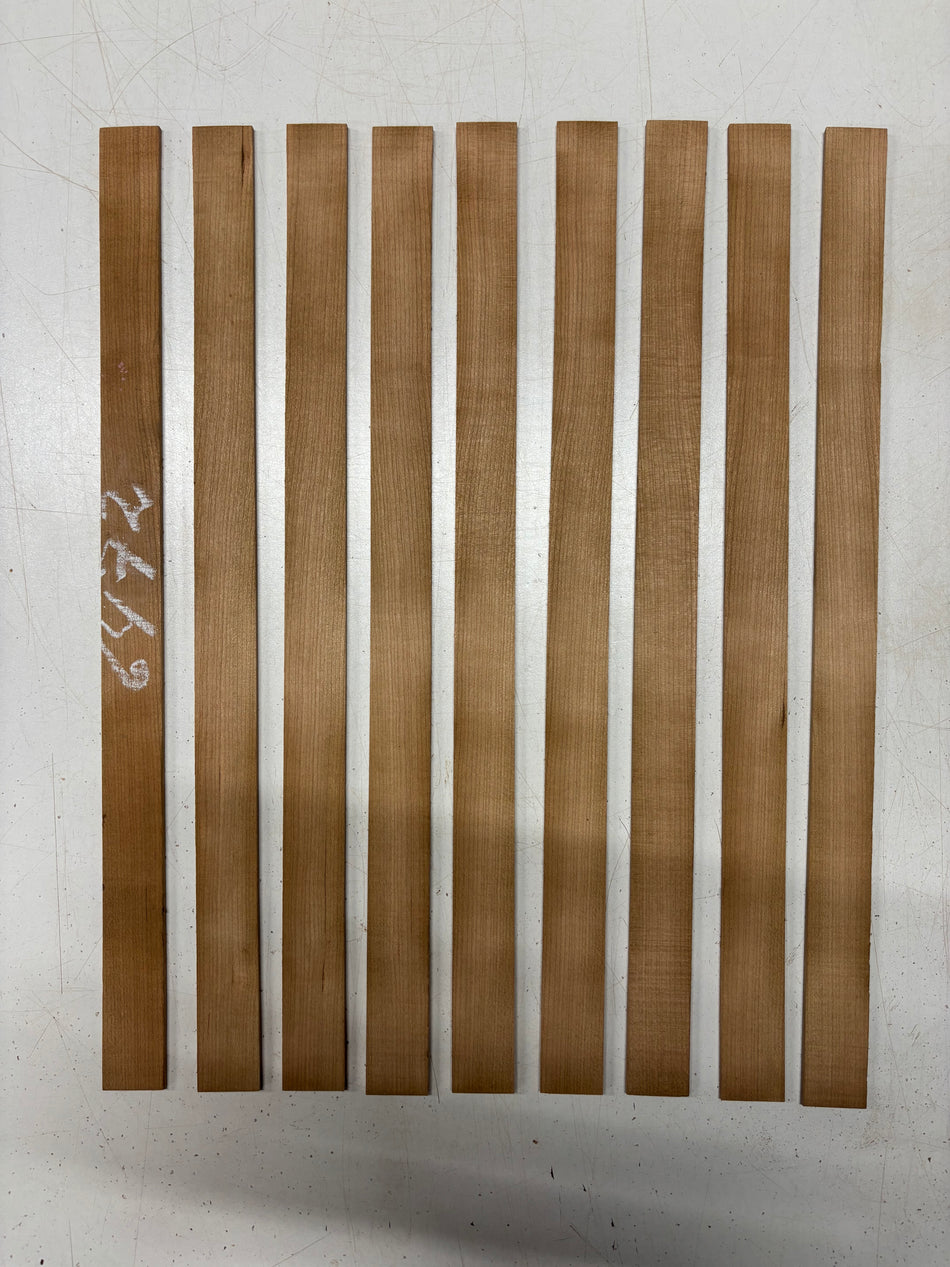 9 Pack, Cherry Thin Stock Lumber 16"x1"x1/8"#6472