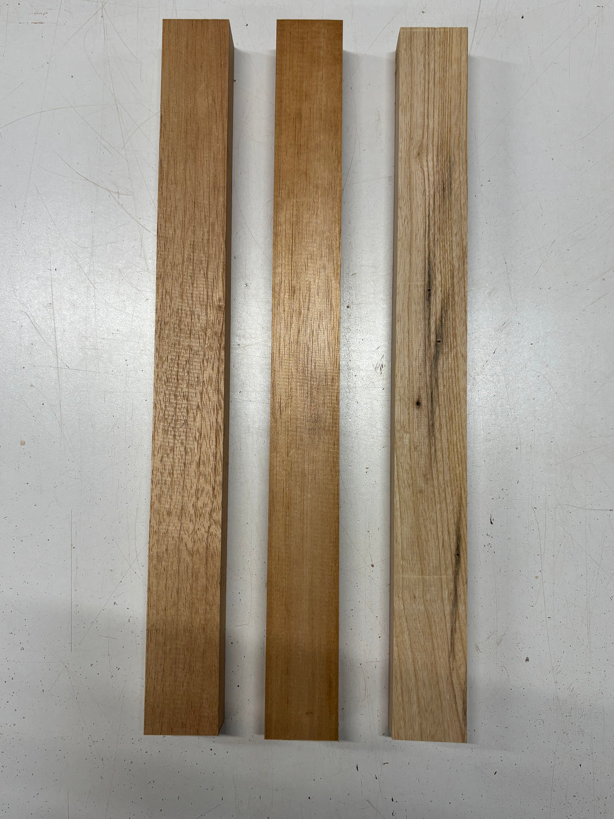 3 Pack, 2 Species Spanish Cedar + Swamp Ash Thin Stock Lumber 20"x1-7/8"x1-3/8"#7154 - Exotic Wood Zone