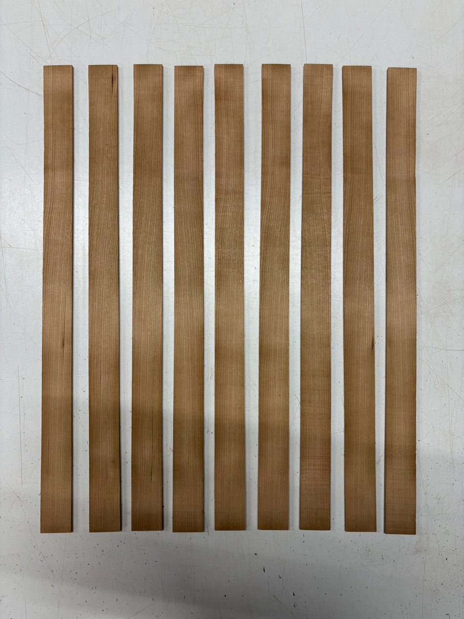9 Pack, Cherry Thin Stock Lumber 16"x1"x1/8"#6472