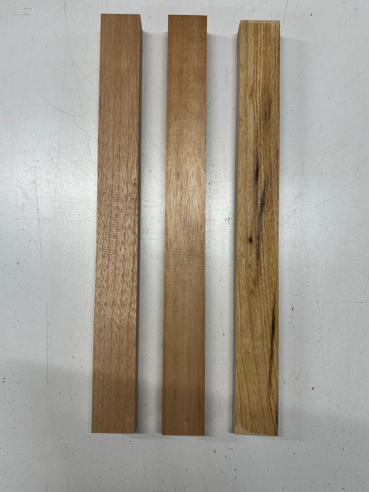3 Pack, 2 Species Spanish Cedar + Swamp Ash Thin Stock Lumber 20"x1-7/8"x1-3/8"#7154 - Exotic Wood Zone
