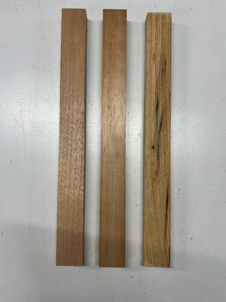 3 Pack, 2 Species Spanish Cedar + Swamp Ash Thin Stock Lumber 20"x1-7/8"x1-3/8"#7154 - Exotic Wood Zone