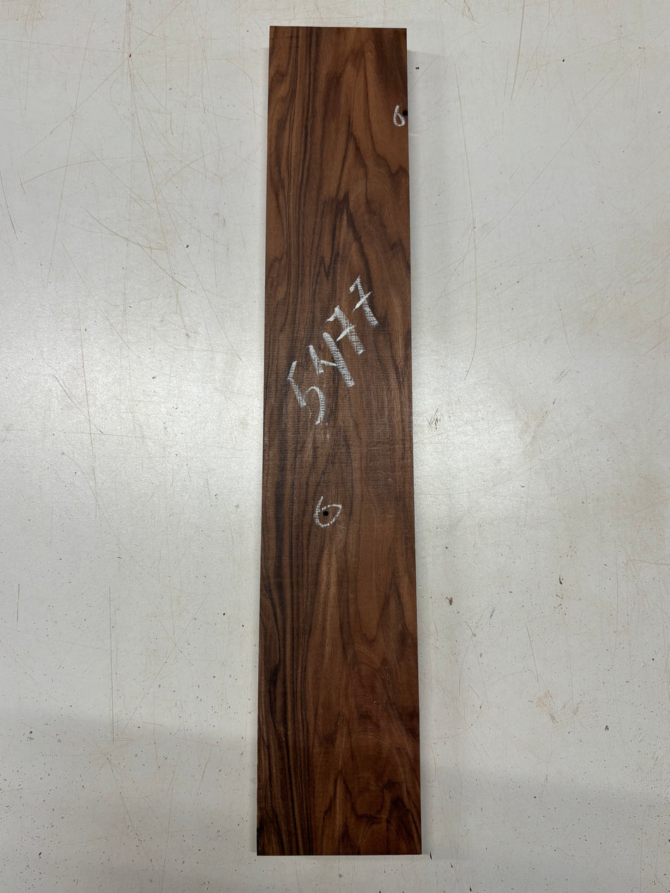 1 Piece, Figured Santos Rosewood Thin Stock Lumber 22" x 4" x 7/8" #5477