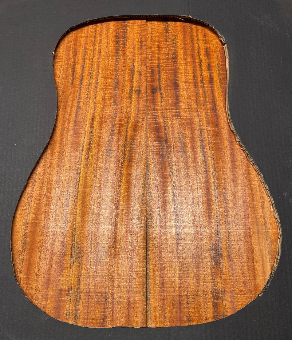 Waterfall Flame Mahogany Dreadnought Guitar Back Set #1084