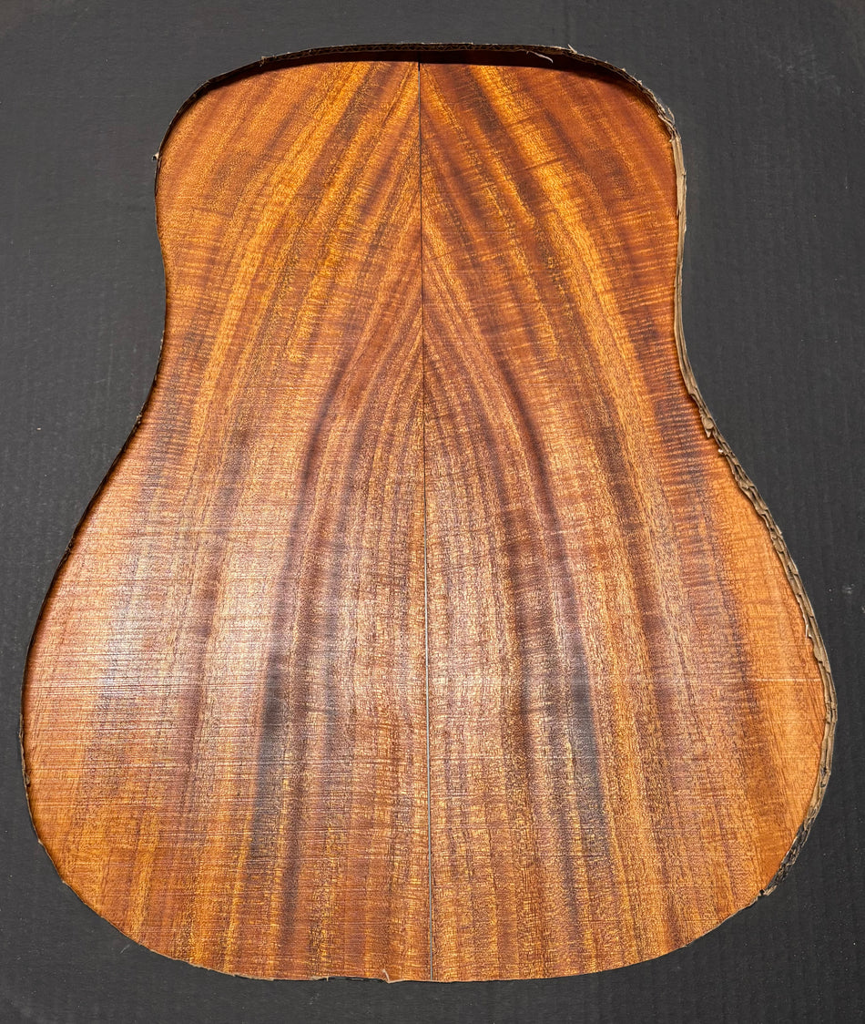 Waterfall Flame Mahogany Dreadnought Guitar Back Set #1085