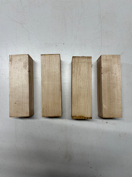 4 Pack, Basswood Turning Wood Blanks 6"x2"x2"#6478 - Exotic Wood Zone