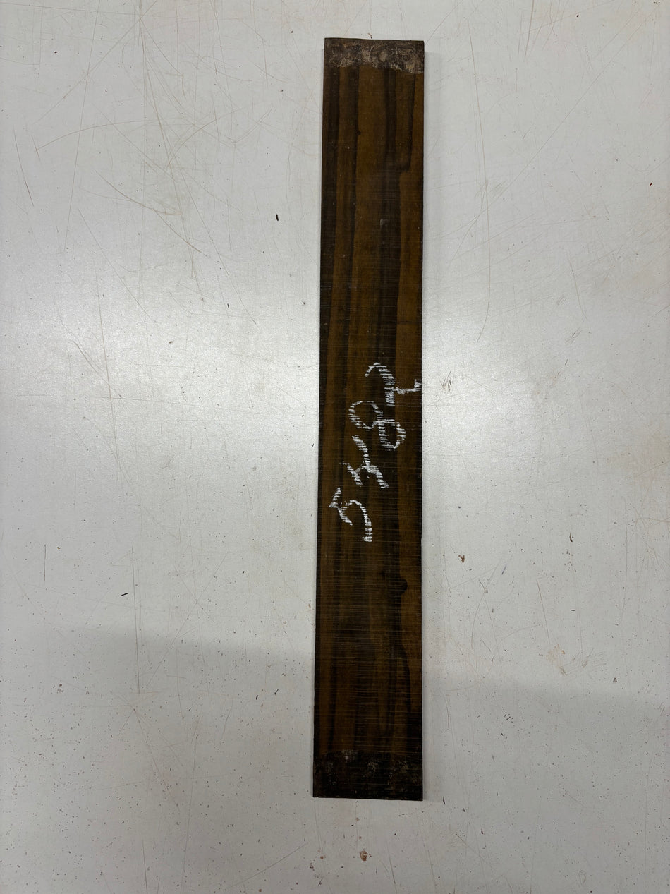 1 Piece, Palemoon Ebony Fingerboard Blank 21" x 2-7/8" x 3/8" #5482