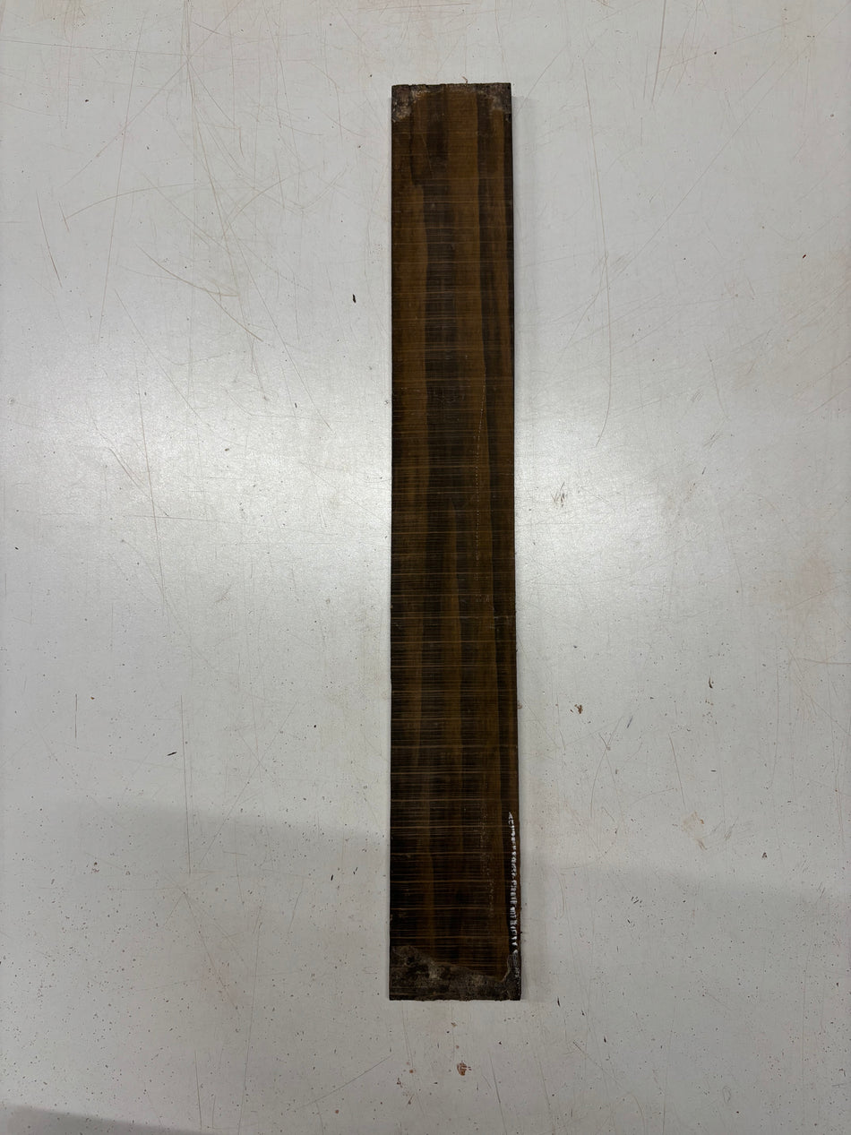 1 Piece, Palemoon Ebony Fingerboard Blank 21" x 2-7/8" x 3/8" #5482