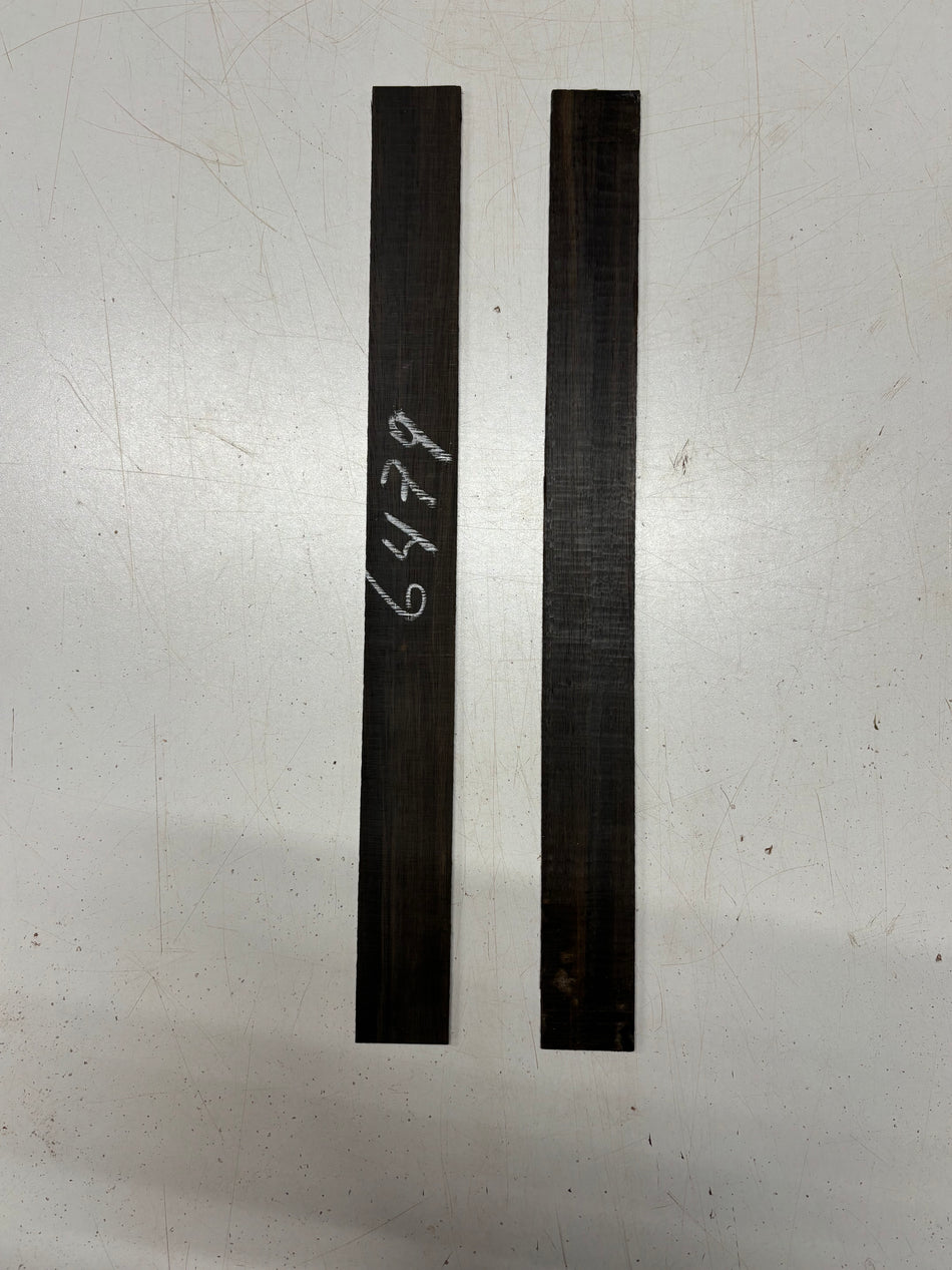 2 Pack, Gaboon Ebony Thin Stock Lumber 16"x1-1/2"x1/8"#6479