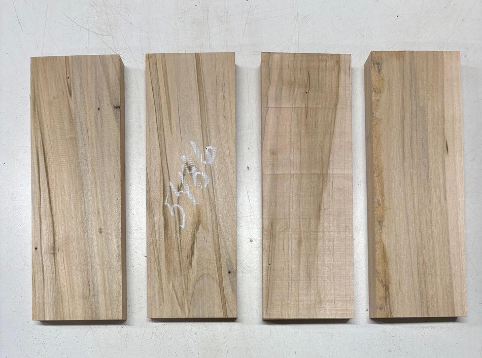 4 Pack, Ambrosia Maple Thin Stock Lumber 12" x 4" x 7/8" #5486