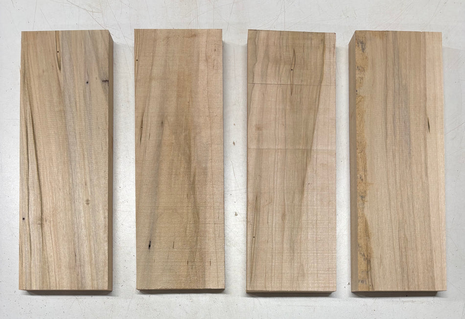 4 Pack, Ambrosia Maple Thin Stock Lumber 12" x 4" x 7/8" #5486