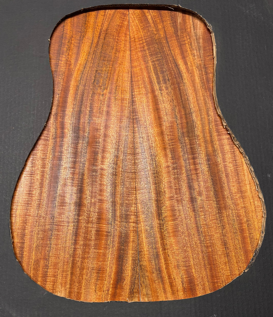 Waterfall Flame Mahogany Dreadnought Guitar Back Set #1091
